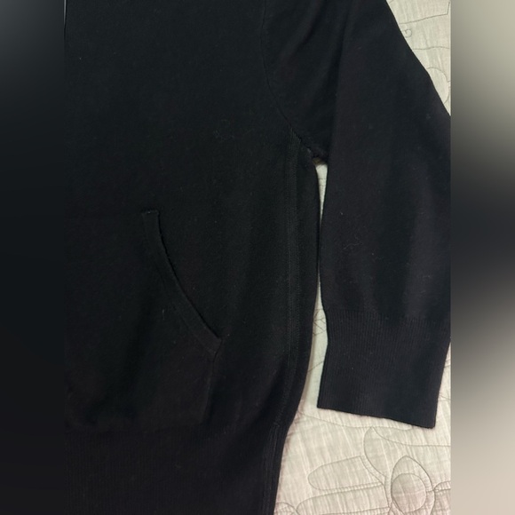 NWT The Kooples Cashmere and Wool Hoodie Sz M & Pants Sz L Set Black Oversized - Picture 9 of 16